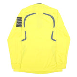 ADIDAS Switzerland FA Mens Yellow Long Sleeve Football Referee Jersey M