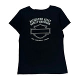 Alligator Alley Harley Davidson Graphic T-Shirt - XL Black Cotton