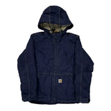 Age 8-10 Carhartt Jacket - Medium Navy Cotton