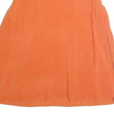 YESSICA Womens Orange Sleeveless Plain Top M Summer Casual