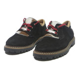 AMMANN Womens Lace-Up Suede Black Beige UK 7 Casual Footwear Comfortable Stylish