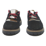 AMMANN Womens Lace-Up Suede Black Beige UK 7 Casual Footwear Comfortable Stylish