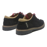 AMMANN Womens Lace-Up Suede Black Beige UK 7 Casual Footwear Comfortable Stylish