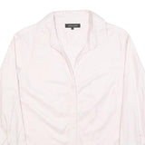 JAEGER Womens White Shirt Long Sleeve Collared Button Neck UK 14 Classic Cotton