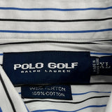 Polo By Ralph Lauren Striped Shirt - XL White Cotton