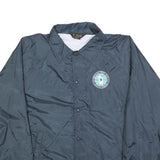 AUBURN SPORTSWEAR Mens Navy Blue Jacket XL Polyester Plain Button Casual