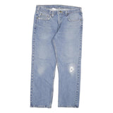 CARHARTT Mens Regular Fit Straight Leg Denim Light W34 L28 Zip Cotton Blend