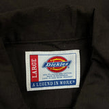 Dickies Short Sleeve Shirt - Large Brown Polyester Blend