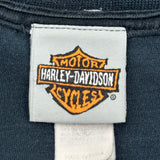 Age 16 Harley Davidson Graphic Long Sleeve T-Shirt - XL Black Cotton