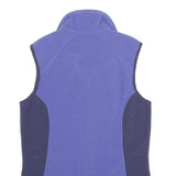 BERGHAUS Womens Blue & Navy Sleeveless Fleece Jacket UK 10 Polyester Zip Outdoor