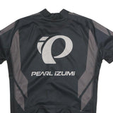 IZUMI Mens Black & Grey Cycling Jersey M Short Sleeve Zip Neckline Pearl Izumi