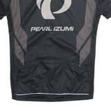 IZUMI Mens Black & Grey Cycling Jersey M Short Sleeve Zip Neckline Pearl Izumi