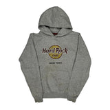 Hard Rock Cafe Graphic Hoodie - Medium Grey Cotton Blend
