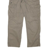 WRANGLER Mens Relaxed Cargo Cotton Blend Beige Trousers W32 L28 Casual Workwear