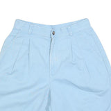 LIZ CLAIBORNE Womens Shorts Blue Casual Plain S W28 Summer Wear
