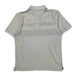 Tommy Hilfiger Striped Polo Shirt - XL White Cotton