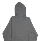 CHAMPION Mens Grey Pullover Hoodie S Cotton Blend Drawstring