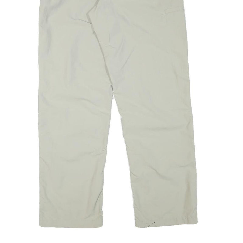 ODLO Womens Polyester Blend Beige Regular Fit Straight Trousers W29 L31 Outdoor