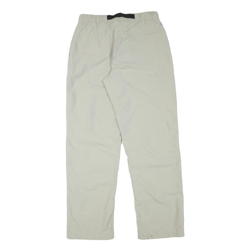 ODLO Womens Polyester Blend Beige Regular Fit Straight Trousers W29 L31 Outdoor