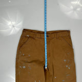 Frb229 Brn Carhartt Carpenter Trousers - 38W 32L Brown Cotton