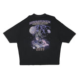 ASOS Mens Black Intergalactic Universal Tour 2099 Graphic T-Shirt L Short Sleeve