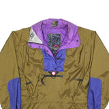 MOUNTAIN GEAR Womens Olive & Purple Outdoor Zip Jacket L Polyester Blend