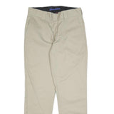 DICKIES Mens Slim Beige Cotton Blend Slim Straight Trousers W32 L29 Workwear