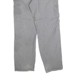 CARHARTT Mens Relaxed Grey Cotton Blend Zip Trousers W32 L32 Workwear Casual