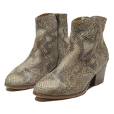 L'ATELIER TROPEZIEN Womens Ankle Boots Brown Leather UK 4 Stylish Western Design