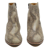 L'ATELIER TROPEZIEN Womens Ankle Boots Brown Leather UK 4 Stylish Western Design