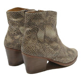 L'ATELIER TROPEZIEN Womens Ankle Boots Brown Leather UK 4 Stylish Western Design