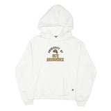 WESTHALL Mens White University Of New Brunswick Pullover Hoodie L Cotton Blend