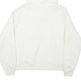 WESTHALL Mens White University Of New Brunswick Pullover Hoodie L Cotton Blend