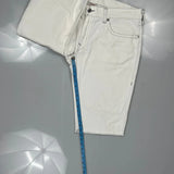 True Religion Denim Shorts - 42W 12L White Cotton