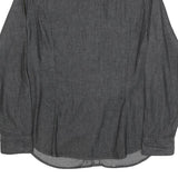 LEVI'S Womens Grey Cotton Blend Western Shirt L Button Pockets Casual Durable