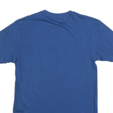 COCA COLA Mens Blue Graphic T-Shirt M Short Sleeve Crew Neck Korean Text Print