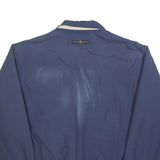 TOMMY HILFIGER Mens Navy Blue Harrington Jacket L Polyester Blend Zip Plain