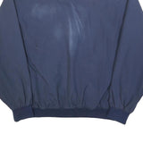 TOMMY HILFIGER Mens Navy Blue Harrington Jacket L Polyester Blend Zip Plain