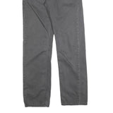 LEVI'S Mens Regular Fit Grey Cotton Blend Trousers W29 L32 Zip Closure Casual