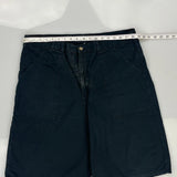 Dickies Cargo Shorts - 37W 12L Black Cotton