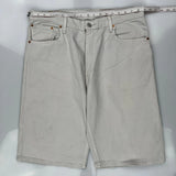 Levis Denim Shorts - 36W 12L Gray Cotton