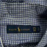 Ralph Lauren Checked Shirt - XL Blue Cotton