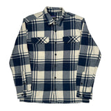 Patagonia Checked Flannel Shirt - Medium Blue Cotton