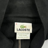 Lacoste 1/4 Zip - Large Black Cotton