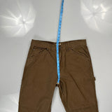 Schmidt Carpenter Trousers - 34W 30L Brown Cotton