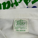 Great Barrier Reef Quiksilver Graphic T-Shirt - Medium White Cotton
