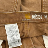 Carhartt Double Knee Carpenter Pants - 36W 32L Brown Cotton