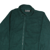 MOUNTAIN GEAR Mens Green Polyester Zip Jacket XL Fleece Outdoor Casual Warm