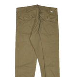 LEVI'S Mens Cotton Blend Khaki Slim Tapered Trousers W31 L26 Drawstring Casual