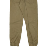LEVI'S Mens Cotton Blend Khaki Slim Tapered Trousers W31 L26 Drawstring Casual